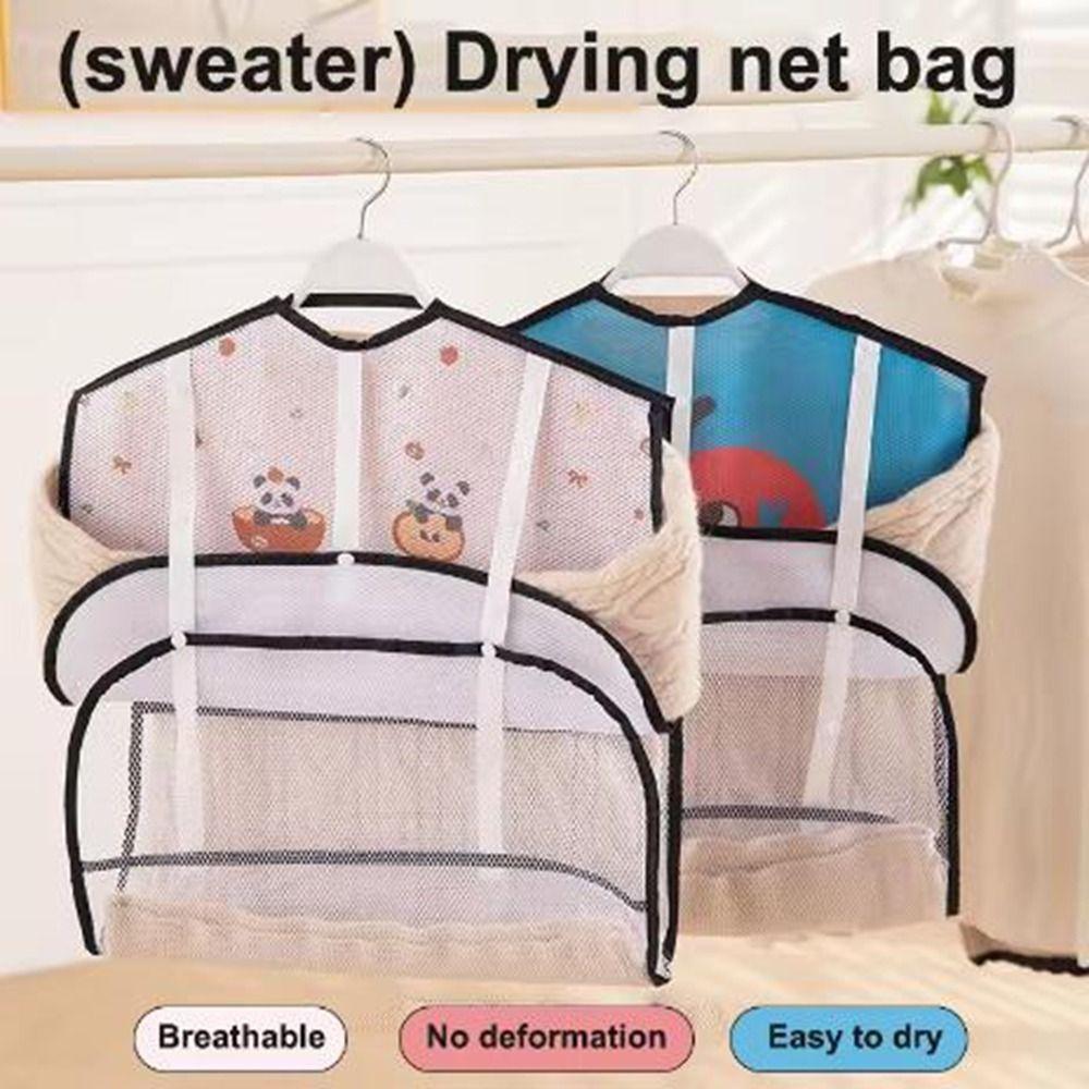 Breathable Laundry Drying Net Space Saving Sweater Drying Rack Mesh Hanging Bag  Clothes Care