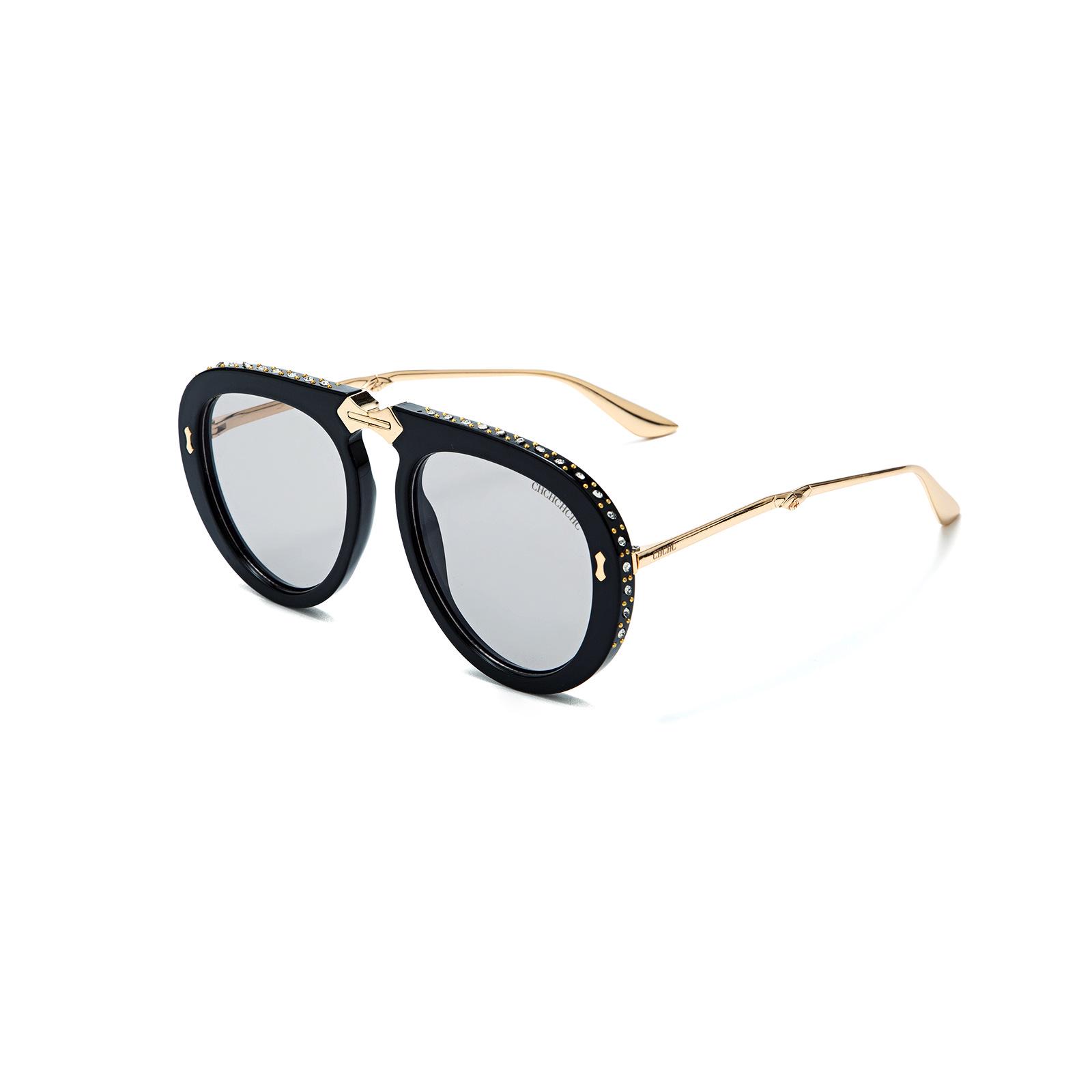 CHHC Diamond Women s Foldable Jelly Color Sunglasses with Gift Box