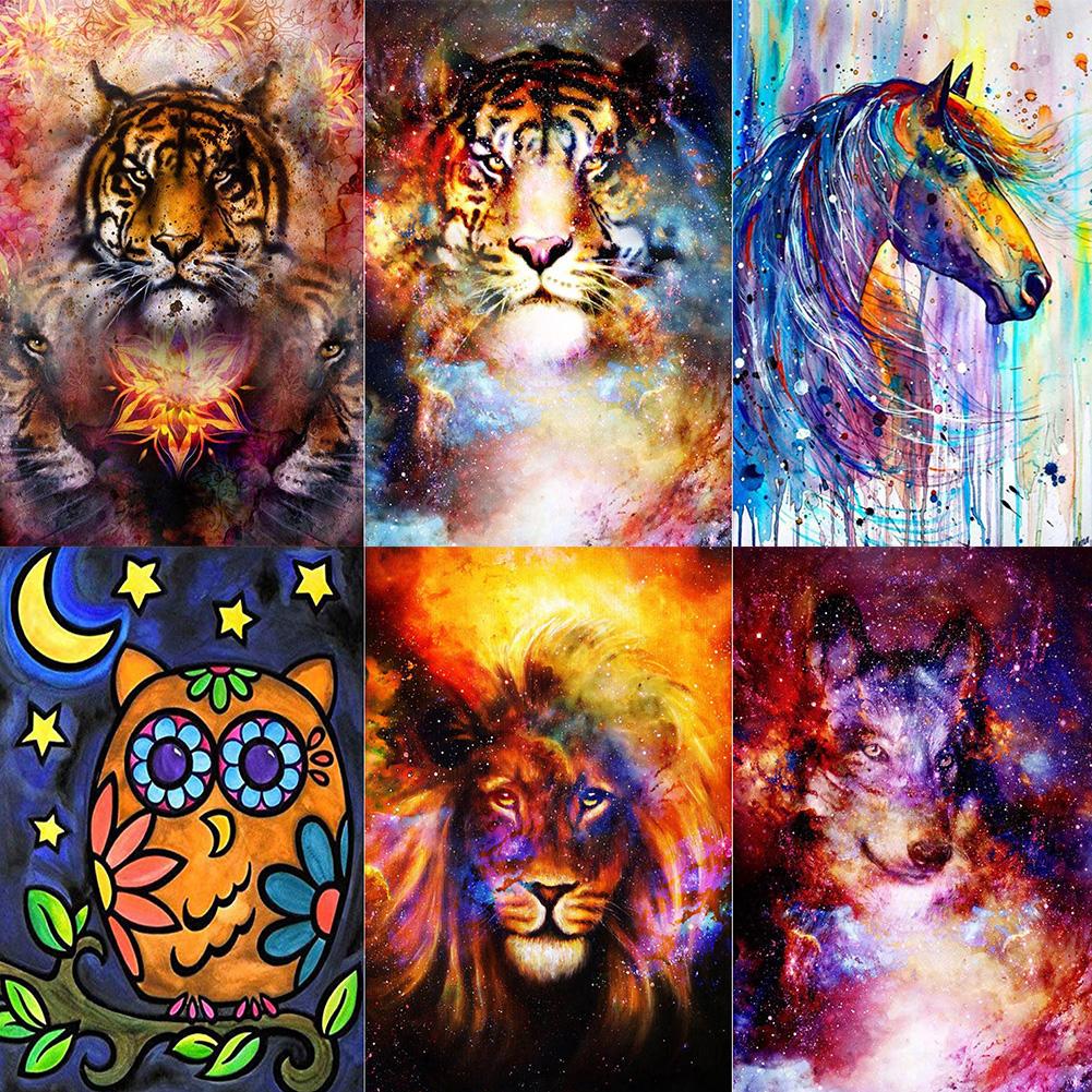 5D DIY Full Drill Diamond Painting Art Animal Cross Stitch Kit Home Decor