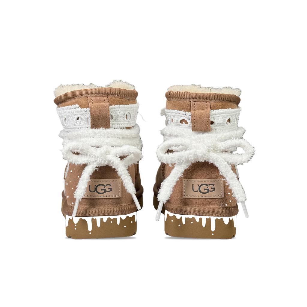UGG CLASSIC MINI YDCC Sweetheart Xufeng Short Snow Boots Women's Chestnut 1016222-CHE(Team501-)