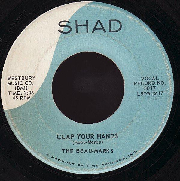

7inch Record BEAU MARKS - Clap Your Hands 5017 Shad 1960 US Rock Used