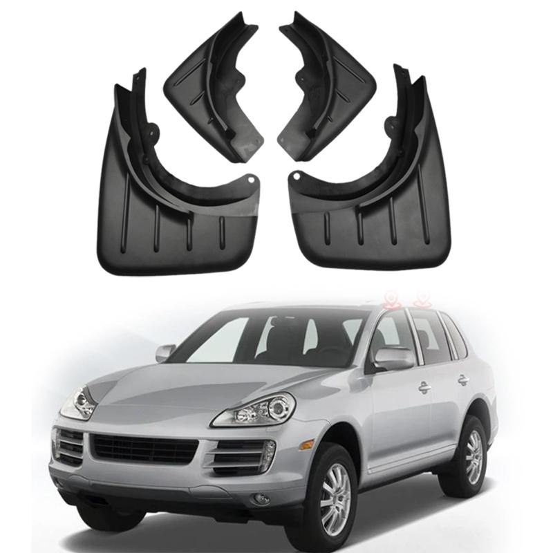 4pcs For Porsche Cayenne 957 958 2006-2010 2011-2017 2018-2025 Mud Flaps  Automobile Fender Mudguard Car Accessories