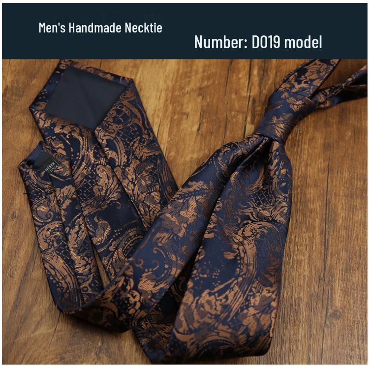 Men's 8CM Retro Burgundy Polyester Silk Tie - Business & Formal Suit Accessory