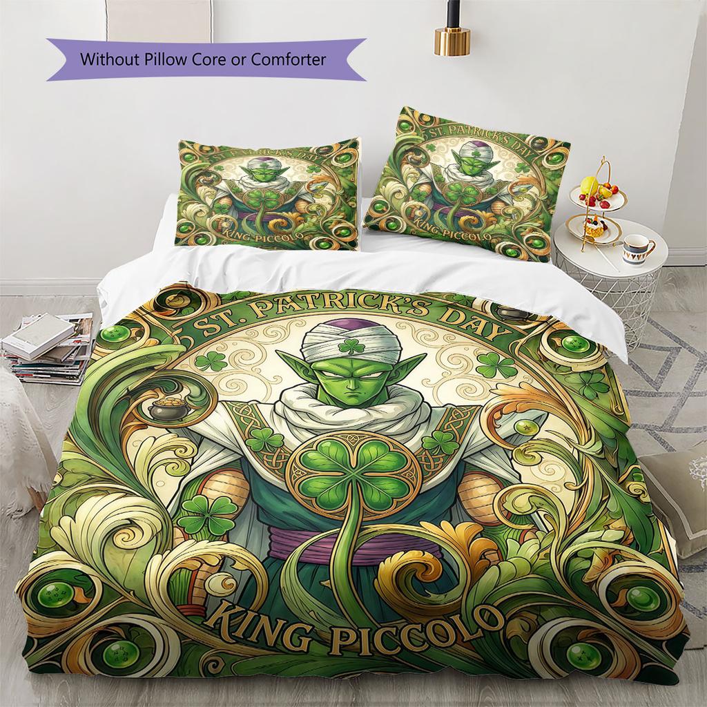MandalaDragonball Pattern Bedding Quilt Set Quilt Cover Pillowcase Home Decoration Birthday Gift (1 * duvet cover + 2 * pillowcase, without core)
