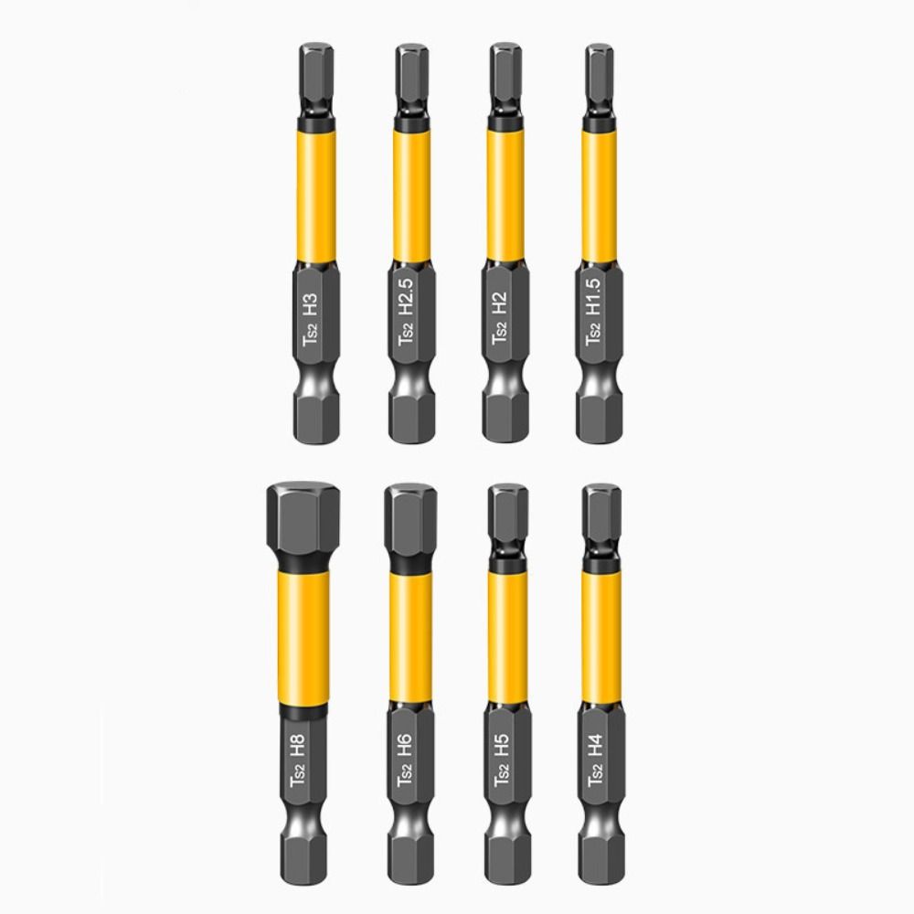 Strong Magnetic Internal Hex Bit S2 Steel Screwdriver Bit Set  for Electric Drill