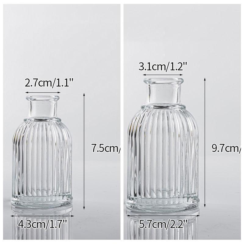 Glass Vase Decorative Flower Bottle Transparent Flower Vase Mushroom Bud Vase Home Decor Table Ornaments Mother'S Day Gifts