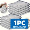 1/3/5/10 New Upgraded Single/Double-Layer Scratch Resistant Wire Dishcloths Scratch Resistant Wire Dishcloths Kitchen Cleaning