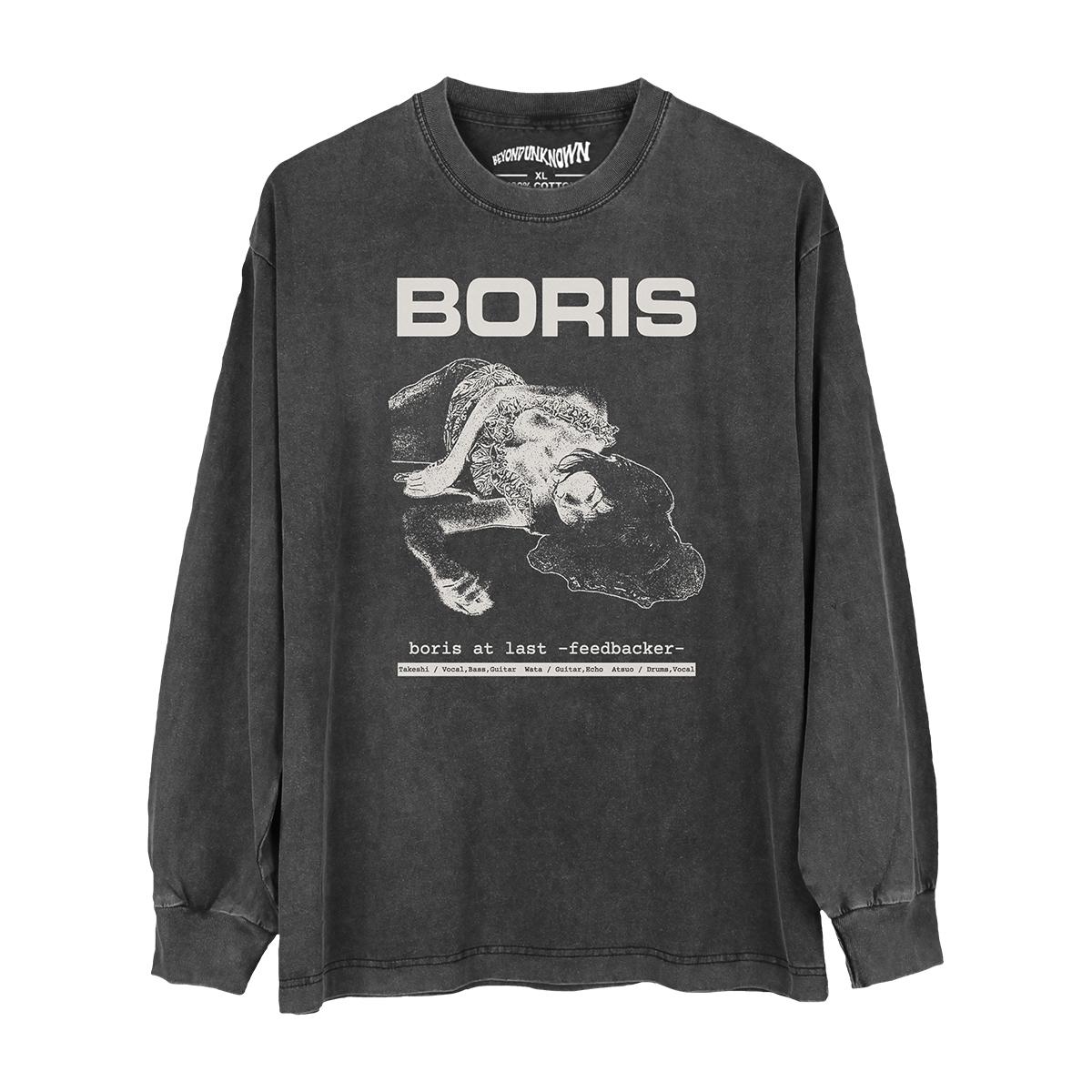 Boris TShirt At Last Feedbacker Stoner Psychedelic Rock Noise Merzbow Sunn O))) Earth Jesu Mens Short Sleeves Clothing Shirt S