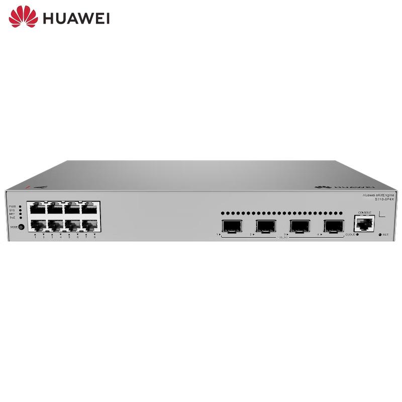 Huawei KunLun S310-8P4X Managed Gigabit PoE Switch with 10G Uplinks