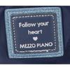 Mezzo Piano [Beautiful Condition] Ribbon Motif Nylon Body Bag NavyUsed