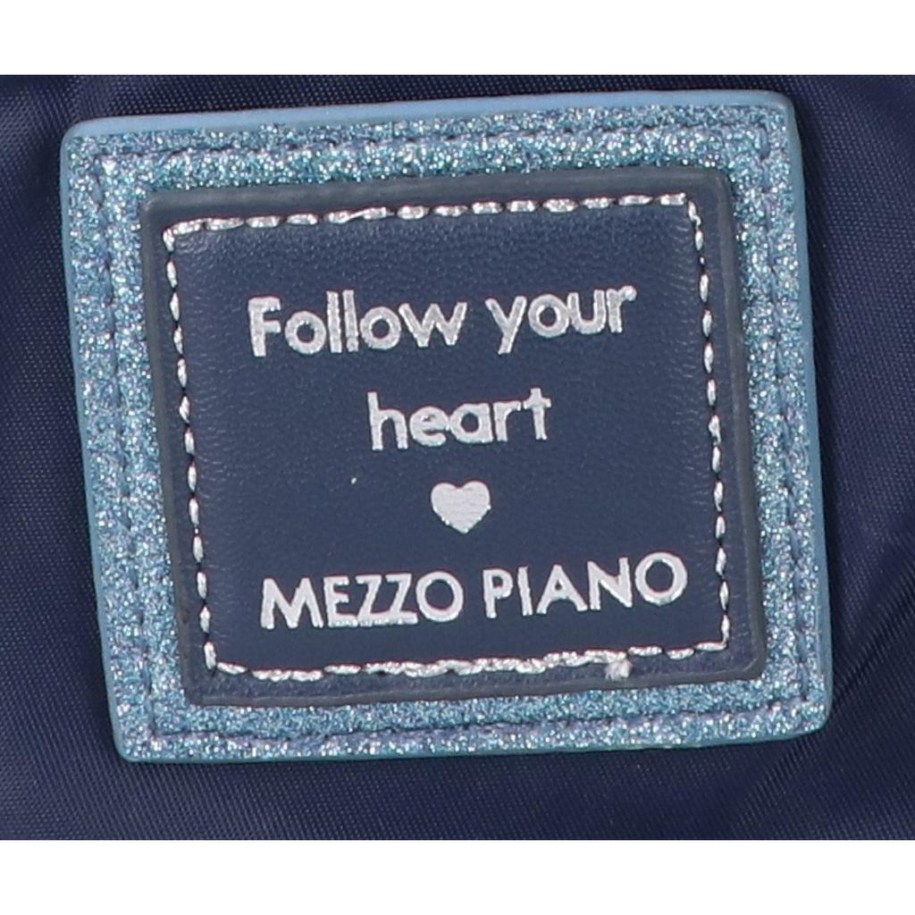 Mezzo Piano [Beautiful Condition] Ribbon Motif Nylon Body Bag NavyUsed