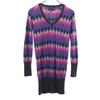 Wool Long Sleeve V Neck Sweater USA6 Gray Knit Dress Women Used