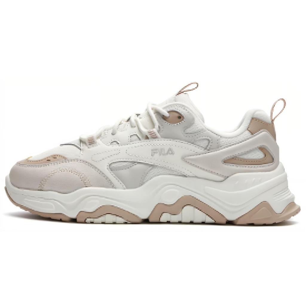 Fila Collina Textile, Synthetic Leather Comfortable Abrasion Resistant Low Top Casual Shoes Women's Beige F12W312117GMA