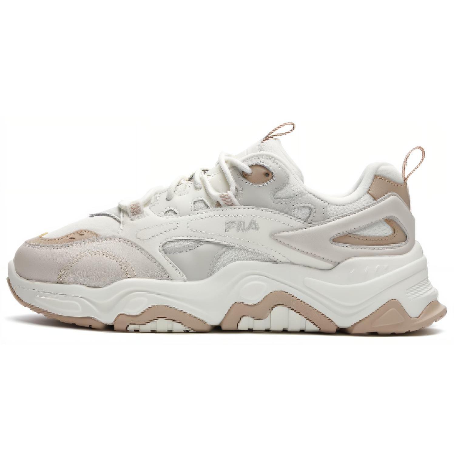 FILA Collina Textile, Synthetic Leather Comfortable Abrasion Resistant Low top Casual Shoes Women s Beige F12W312117GMA 38.5