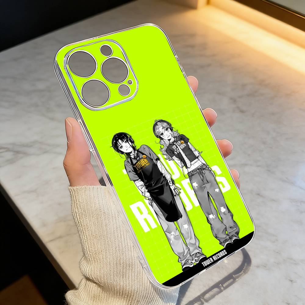 

KiniOto Manga The Green Yuri Guy Phone Case For iPhone 17 16 15 14 13 12 11 Mini Pro Max Plus Transparent Cover iPhone16e