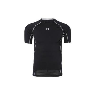 Solid Color Short Sleeve Fitness Shirt Men Tops Black 1257468-001