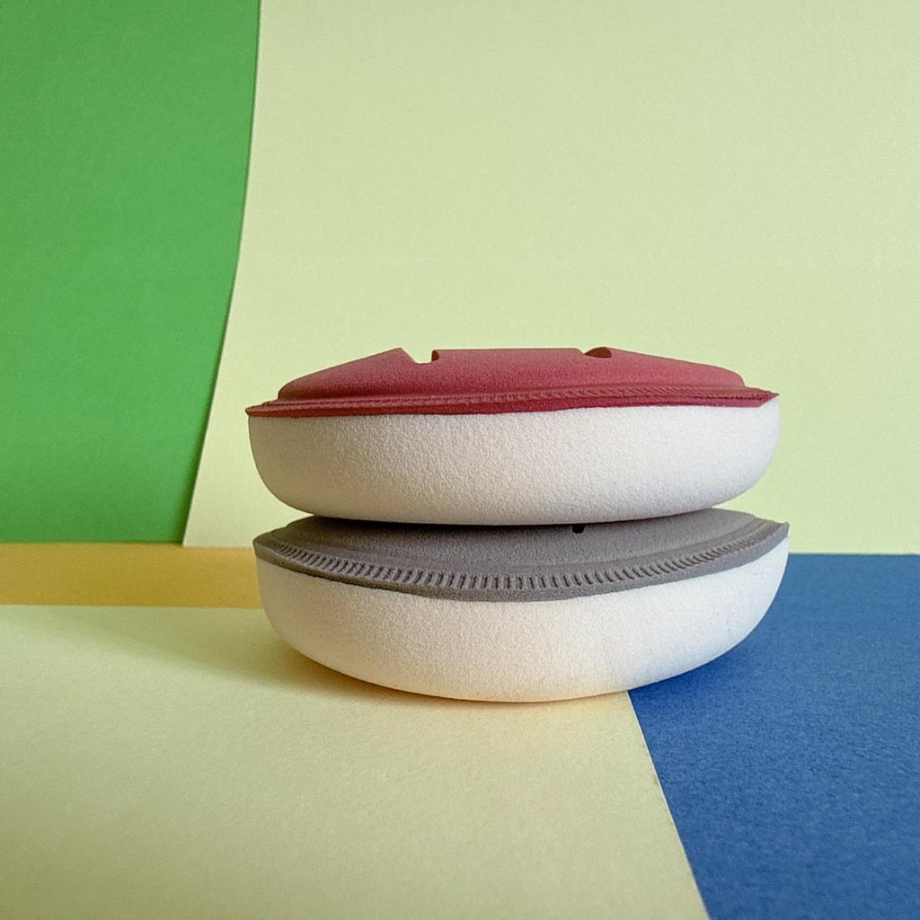 Macaron Soft Marshmallow Powder Puff - Large Water Drop, Non-Absorbent, Dual-Use for Wet & Dry Foundation.