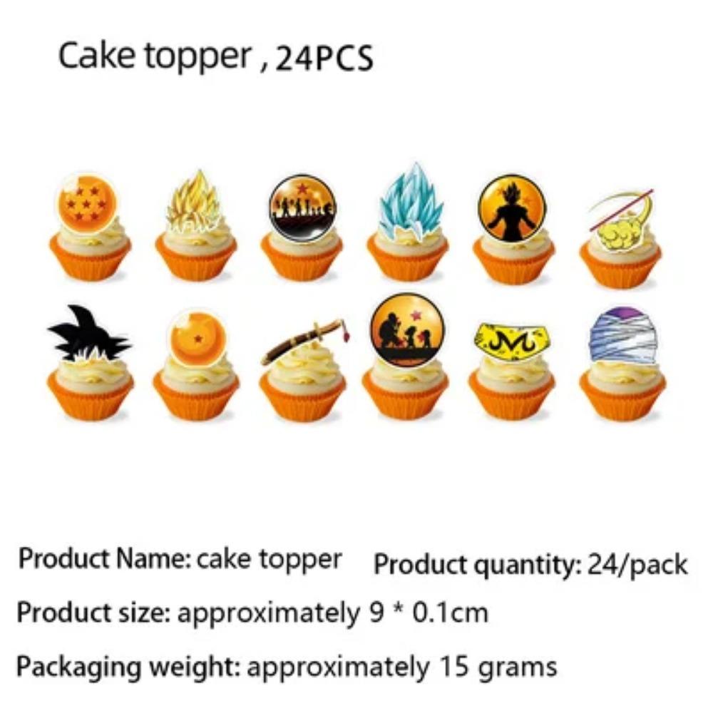 Dragon ball Birthday Decoration Goku Figure Stickers Balloons Disposable Tableware Tablecloth Straw Plates Baby Shower Supplies