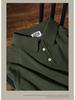 Men's Italian Khaki Knitted Polo Shirt - American Retro Short-Sleeved Cotton Tee for Summer