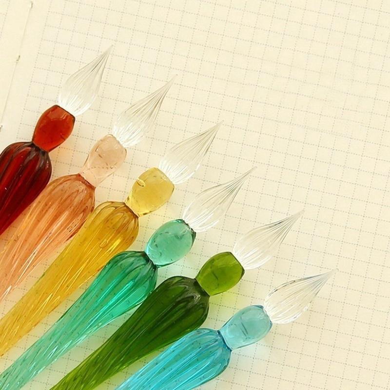 Buy Glass Dip Pen Vintage Handmade Glass Signature Pen Elegant Crystal