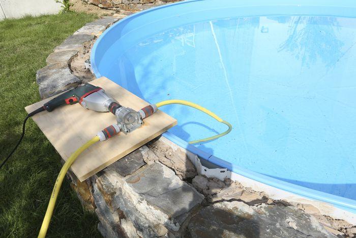 Wolfcraft - Pompa a Corpo Metallico per Trapano - Potenza 3000 l/h - rif. 2200000