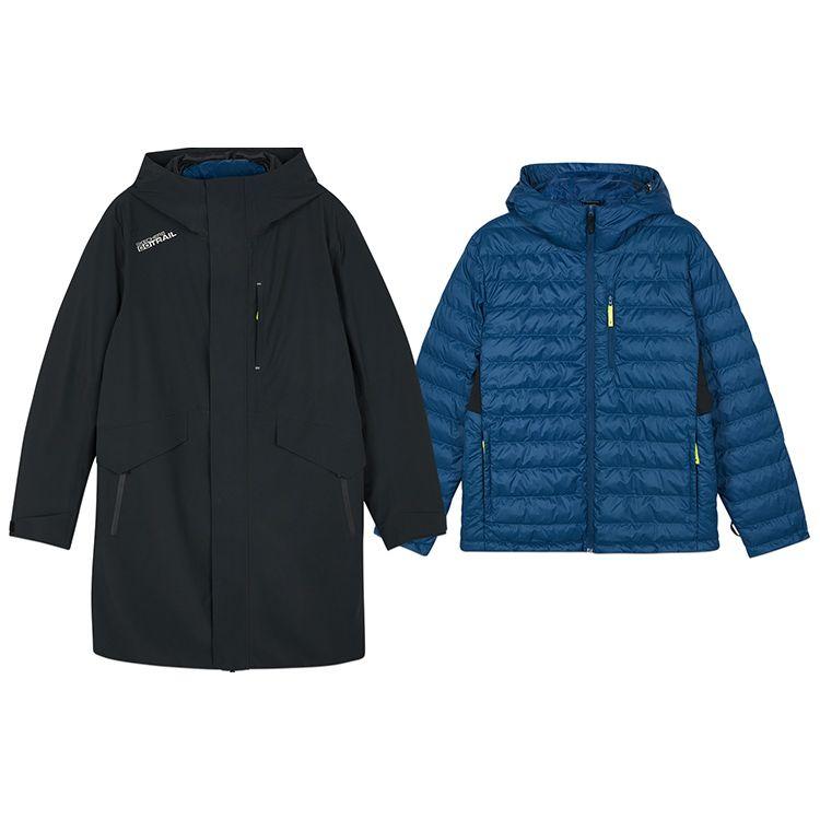 Skechers Stroll Series Solid Color Casual Hooded Coat Men Coats L423M147-03B6 S