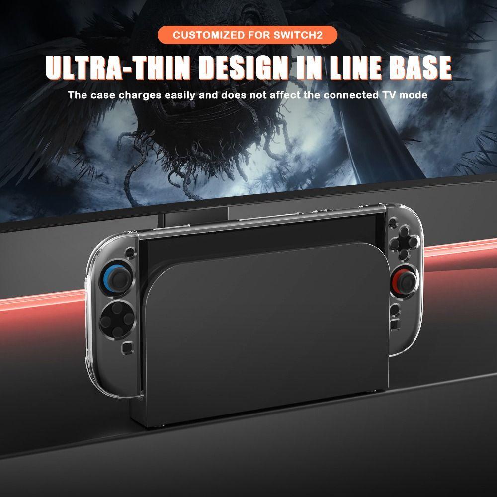 Transparent Protective Case Anti-scratch PC Hard Shell Crystal Protector Game Console Cover for Nintendo Switch 2 Accessories