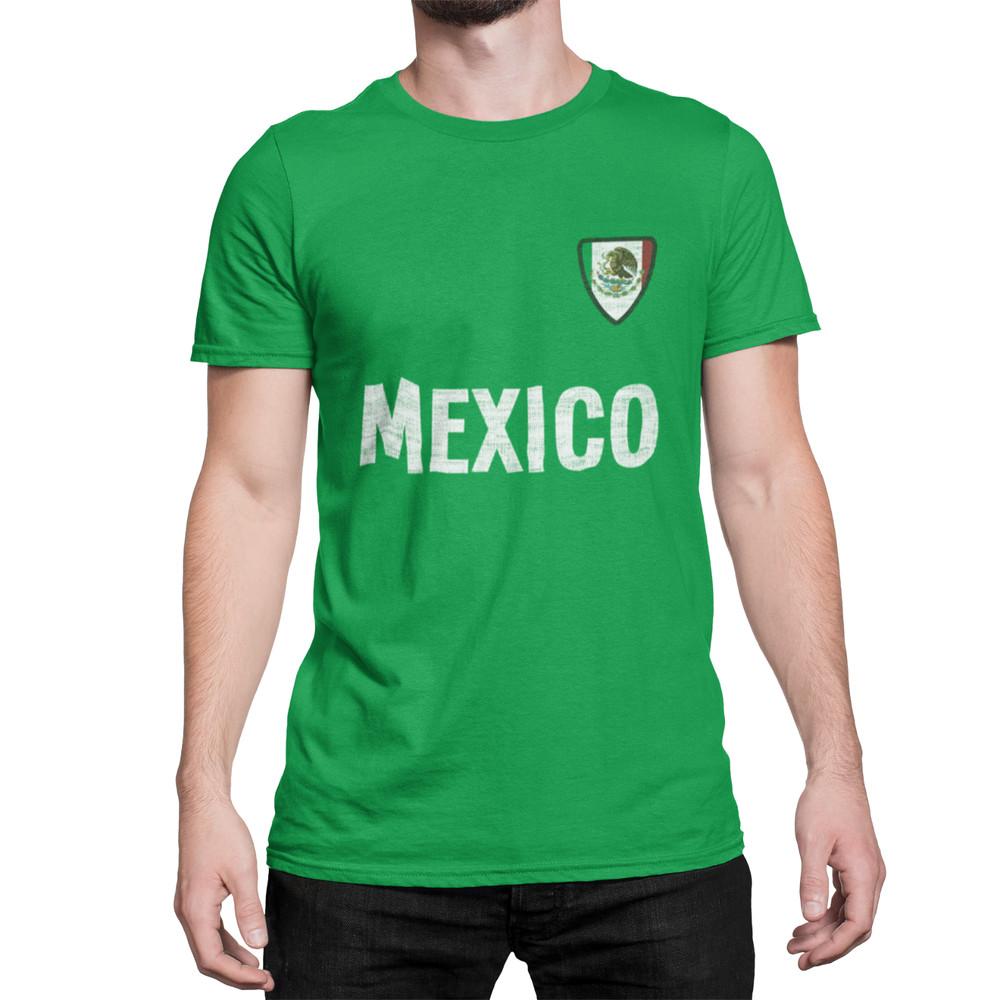 

МЕКСИКА Значок названия страны 2024 Мужская футболка Чемпионат мира по футболу Спорт 3XL