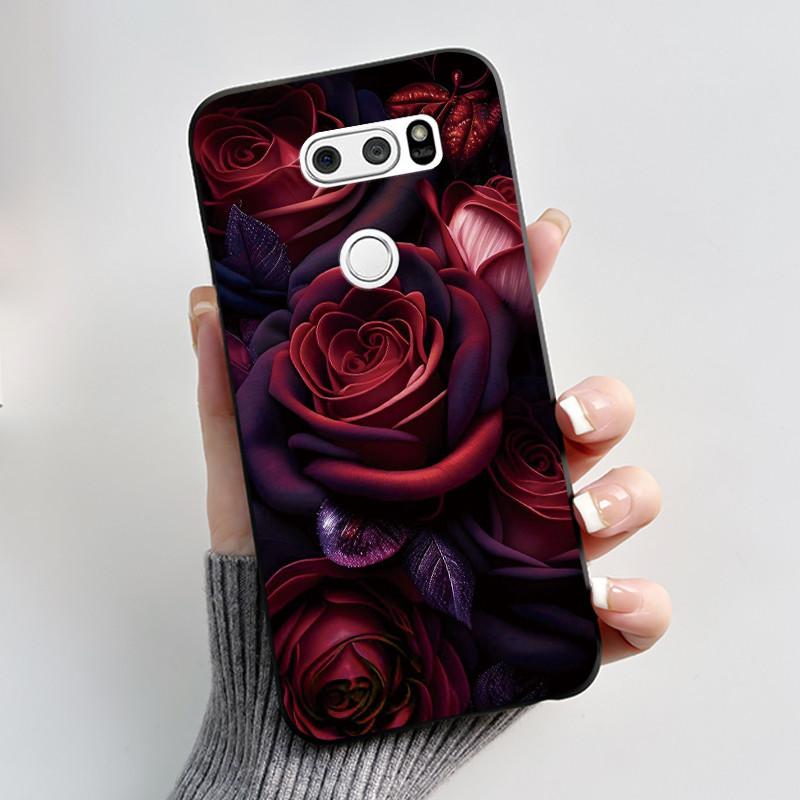Casing For LG V30 V30+ V30S V30S+ V35 V35+ ThinQ Slim Soft Black Silicon Case Aesthetic Luxury Cute Cool Boys Girls Back Cover