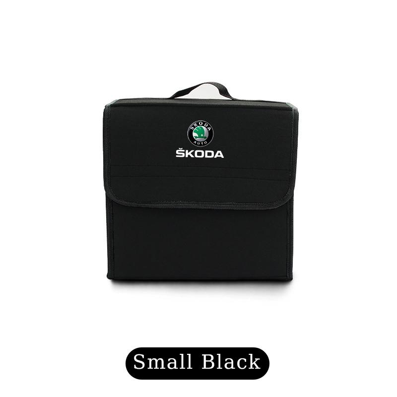 AAABP1 Car Trunk Storage Bag Felt Stowing Box Tools Organizer Accessories For Skoda Octavia Superb Rapid Kodiaq Karoq Fabia Kamiq