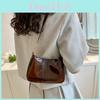 Sac à bandoulière carré tendance en PVC style streetwear pour femmes Été 2023 Sac à l'épaule fashionable et simple avec fermeture éclair