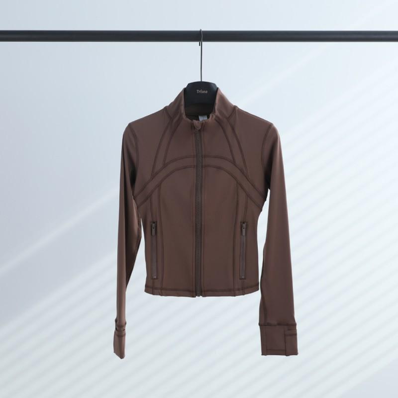 Lulu Define Short Stand Collar Jacket Women Slim Fit Yoga Running Activewear