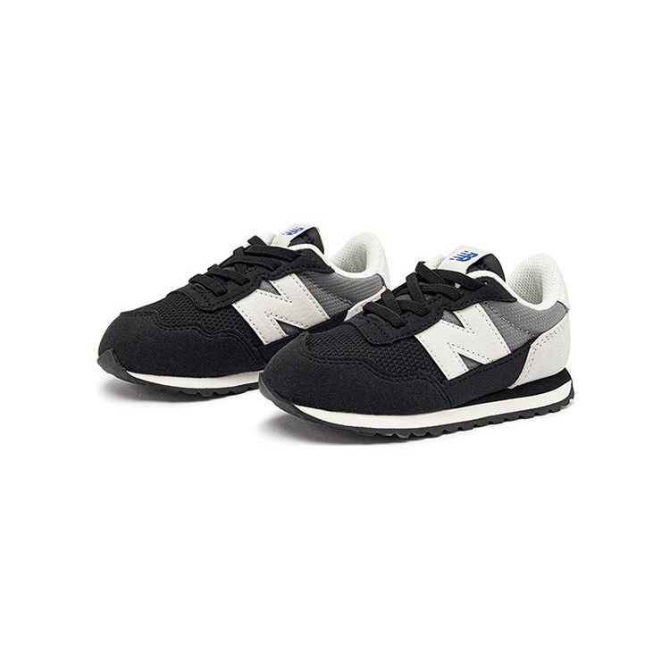 New Balance 237 Toddlers Black Grey Low Top Walking Shoes Sporty Wear Resistant IH237TG