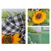 Sunflowers Wreath with Truck for Front Door, Artificial Spring Wreath for Farmhouse Outdoor Garden Wedding Decorations