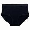 Underpants for Women Low Waisted Briefs with Black Fungus Edges Cute Simple Cotton Breathable Triangle Underwear Panties