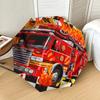 1pc Firetruck Flames Pattern Umbrella Design Automatic Opening and Closing Umbrella, High-quality Travel Umbrella,  c1128234