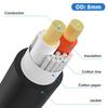 Poyiccot Speakon Cable 18 AWG Speaker Speakon Extension Pro DJ PA Gig Stage Microphone with Twist Lock Speaker Amplifier Cord 1.8m, Cable, Male-Male