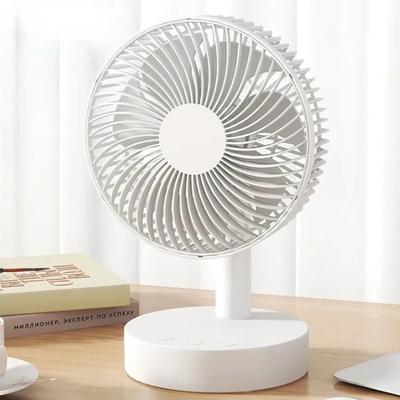 Fan Small White Desktop Timer Mute With Four-speed Adjustable Portable Fan Recharging Models Detachable Desk Fan Standing Fan