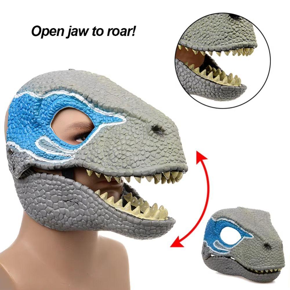 Cosplay Rekvizity Halloweenská Maska Dinosaurus Pohyblivá Čelist Dračí Pokrývka Hlavy Dinosauří Pokrývka Hlavy na Párty