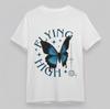 Women's Oversize T-Shirt Mens Womens Tees Top With Flying High Graphic Unisex White 100% Cotton Top