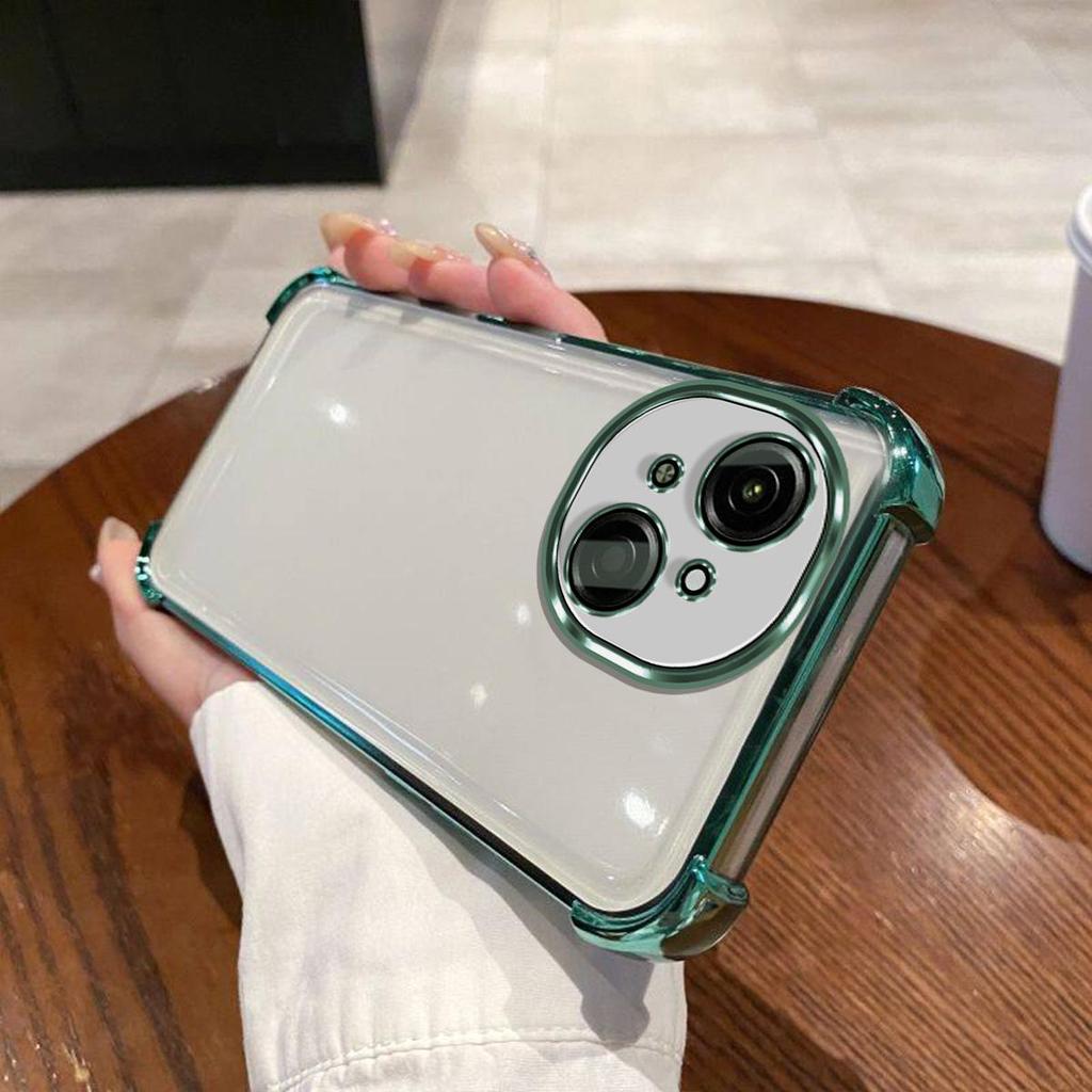 Case for TECNO SPARK GO 1S,GO 1,GO 2025,40C,POP 9 4G Electroplated Color Border Clear Phone Casing Cover