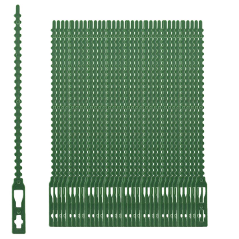 50 Pcs Plastic Garden Plant Cable Ties Adjustable Plant Fixed Tie Reusable Tree Locking Cable Ties Tools Gardening Accessories
