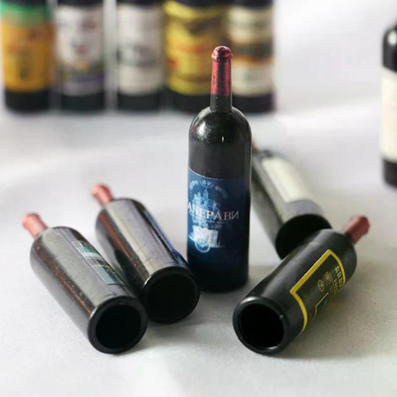 Dollhouse Miniature Accessories 5pcs 12 Wine Bottle Simulation for Decoration 1/12 Perfect Gift For Kids Fun Play Toy