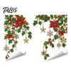 Decorative Glass Stickers for Halloween 2Pcs Stained Style Window Film, Hanging Vine Stickers, Christmas Easy Apply Film Static Clings Holiday