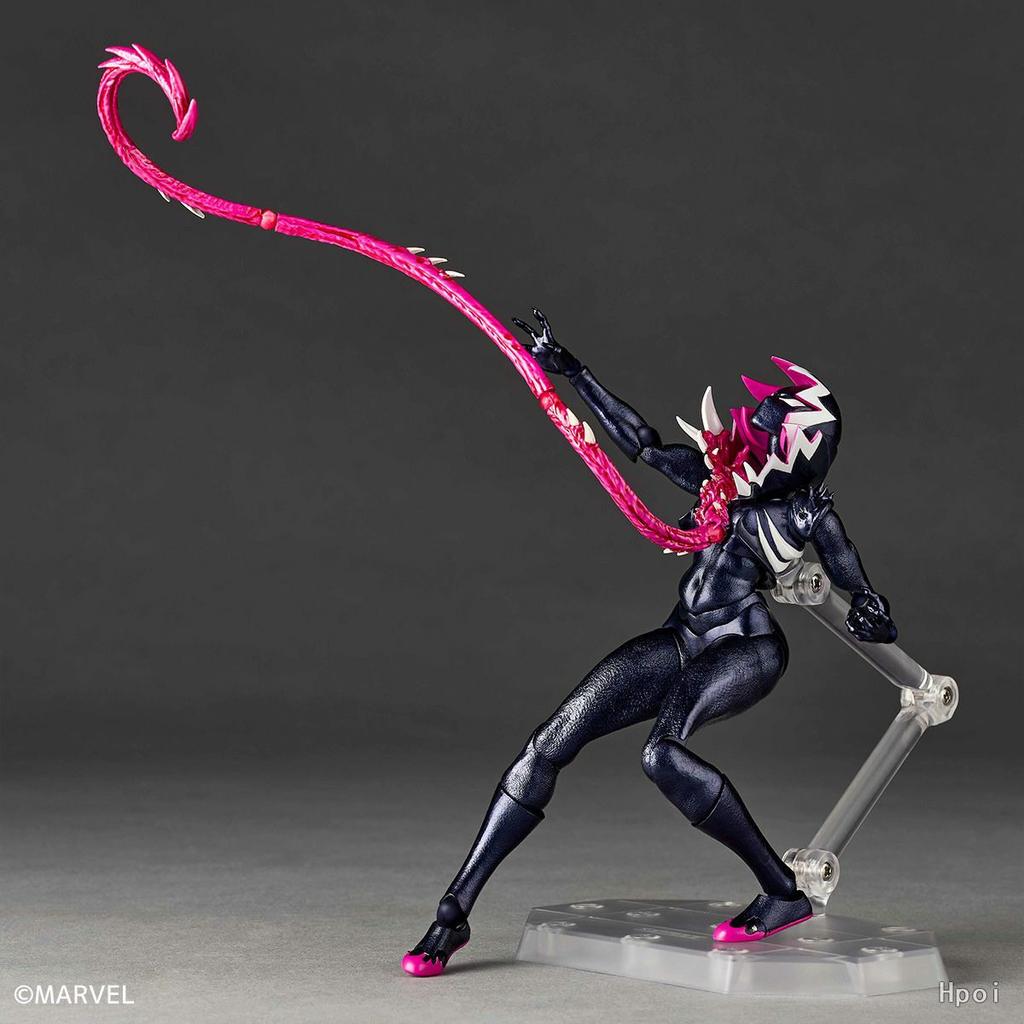 REVOLTECH SPIDERMAN GWENOM Amazing Yamaguchi Gwen Anime Doll Action Figures Revoltech Gwenom Venomized Gwen Stacy Model Toy Gift