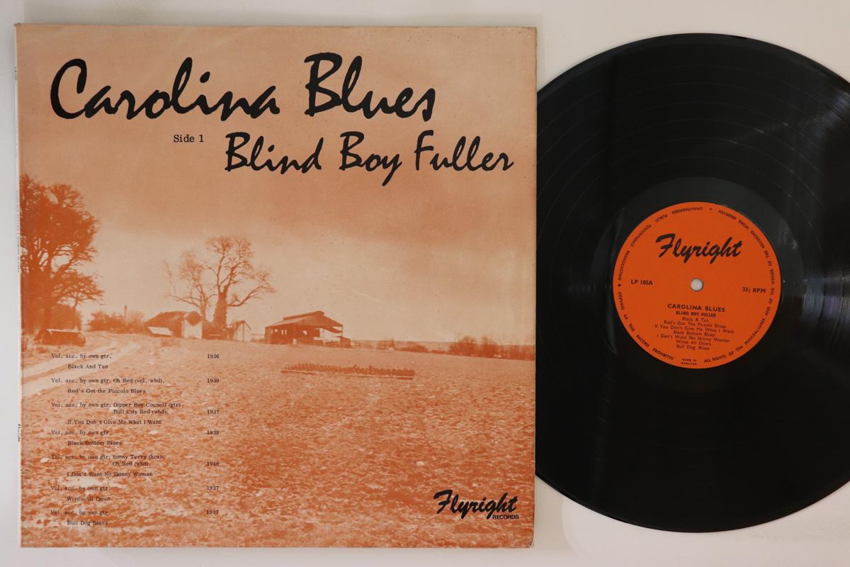 

LP Record BLIND BOY FULLER, BROWNIE MCGHEE - Carolina Blues FLYLP105 FLYRIGHT 1972 UK Blues Used