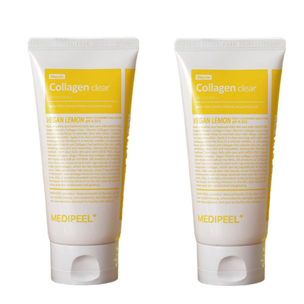 MEDIPEEL Red Lacto Collagen Clear 2.0 300ml x 2er Set | Tiefenreinigung & Porenstraffung Schaum