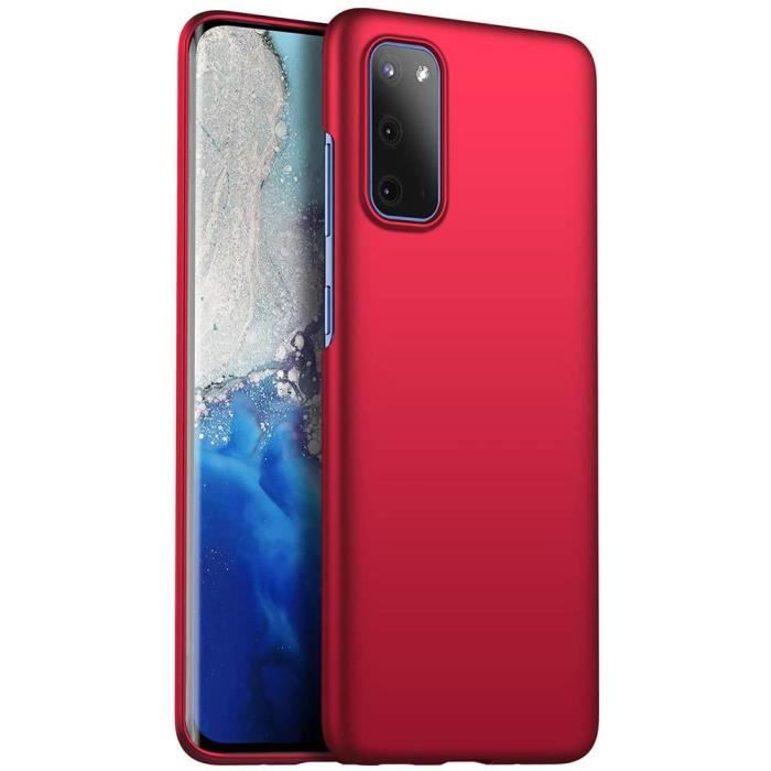 Coque Samsung Galaxy S20 - Finition Matte - Ultra Léger - Ultra Mince - Anti-Rayures - Rouge