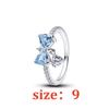 European New Butterfly Flower Heart Star Jewelry Set 925 Silver Earrings Ring Necklace for Women