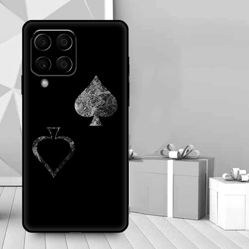 Ace of Spades Poker Case For Samsung Galaxy M36 M12 M52 M06 M16 M56 M33 M15 M55 M31 M13 M14 M53 M32 M35 M34 M54